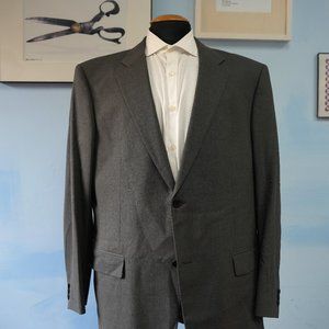 John Varvatos Suit, 56 R, 36W, Dark Gray